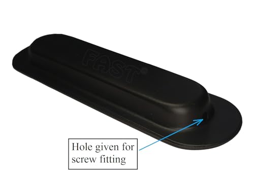Image of FAST CSH03 Stainless Steel Black Architechral Cabinet Concealed Sliding Door Handle for Wardrobe & Cupboard Doors. (8 INCH)