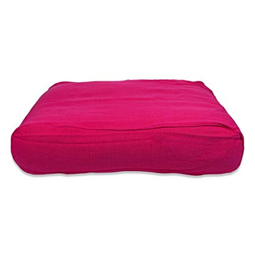 Puf fucsia Lex & Max de 90x60 cm para el descanso de mascotas en casa