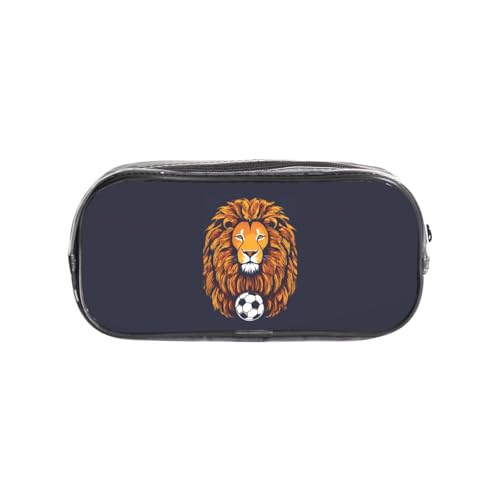 Jkkghll Cool Lion Print - Organizador transparente de papelería para estudiantes y niñas