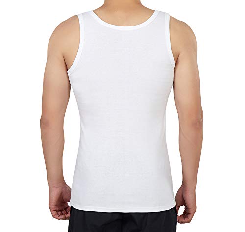 NUOZA Unterhemd Herren 5er Pack 100% Baumwolle Tank Top Ärmellos – Ansicht 3