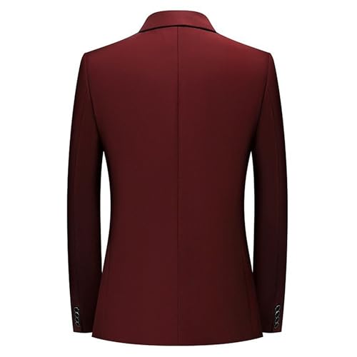 Mens Blazer Jacket Wedding Blazer Solid Color Business Suit Jacket Slim Fit Casual One Button Sport Coats4