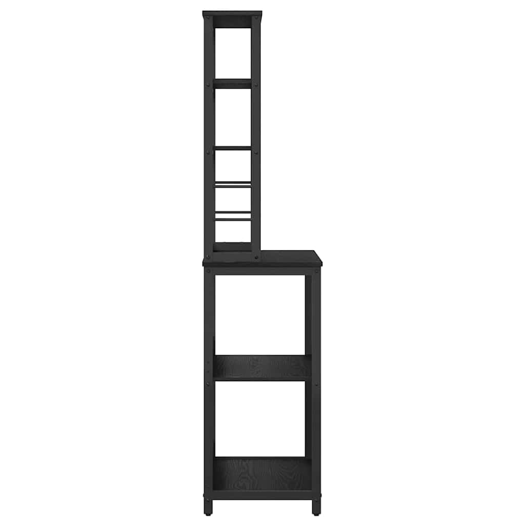 Küchenregal 60x40x168 cm, Holzwerkstoff mit Stahlrahmen, freistehendes Industrie-Design für Küche und Essbereich, vielseitige Aufbewahrung für Kochutensilien und Deko,