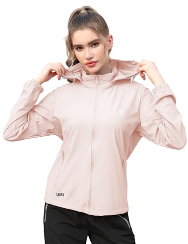 Image of Venzina UPF 150+ Sunscreen Jacket for Women, Stylish Sun Protection Jackets for Women, Cool Feel Quick Dry Sun Hoodie, Modern Fit with Removable Hat & Zip Pocket, for Driving, Camping
