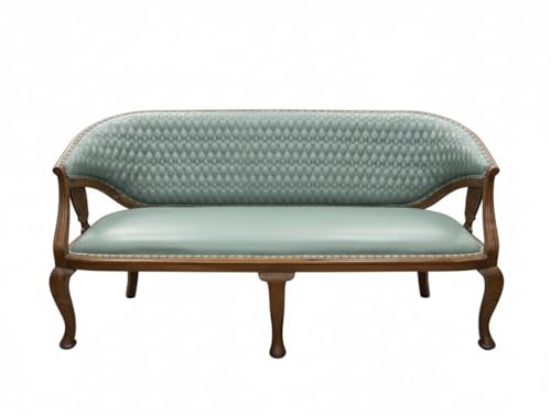 Image of Antique Lott French Style 5 Seater Sofa Plus 2 Chairs in Retro Antique Look with Carved Legs and Natural Polish with The Most Durable Rexine which Will Make Your Home Look Like a Royal one
