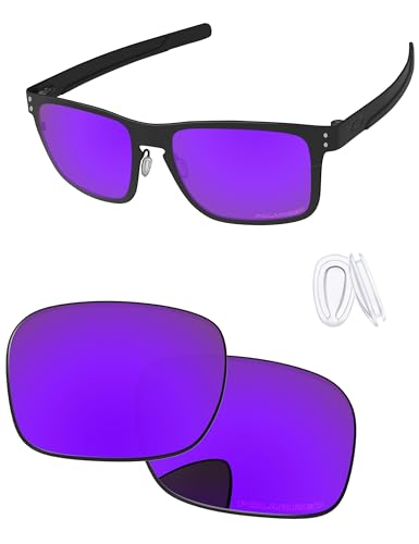 Image of Replacement Lenses & Nose Pieces for Oakley Holbrook Metal OO4123 55mm - Precision Fit, UV Block & Impact Resistant