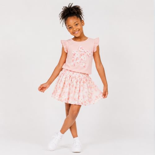 Image of Mud Kingdom Girls Outfits Cute Cartoon Polka Dots Summer Holiday Clothes Sets