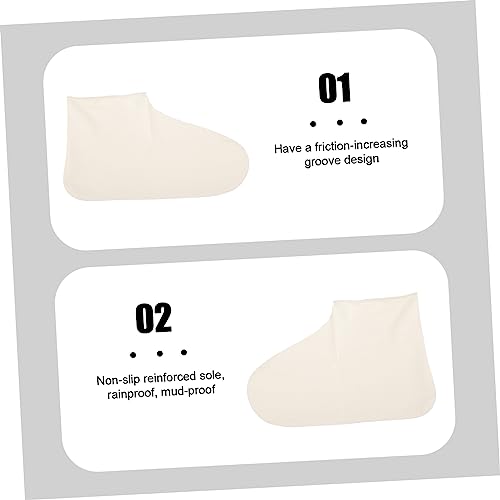 LIOOBO 1 par cubre zapatos para exterior, lavables miniatura 2