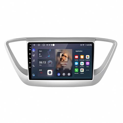 Radio coche 2 DIN para Hyundai Solaris 2 con Carplay inalámbrico para tus viajes diarios