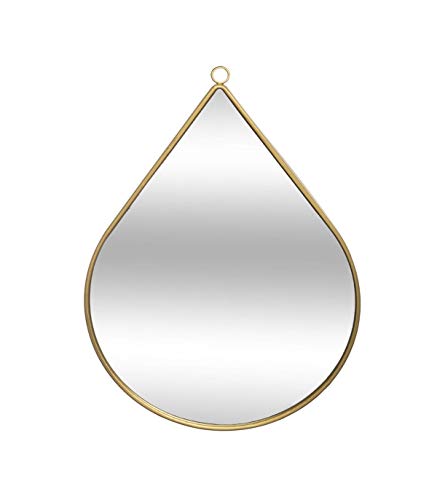 Atmosphera - Miroir Mural en métal en Forme de Goutte 28 x 39 cm