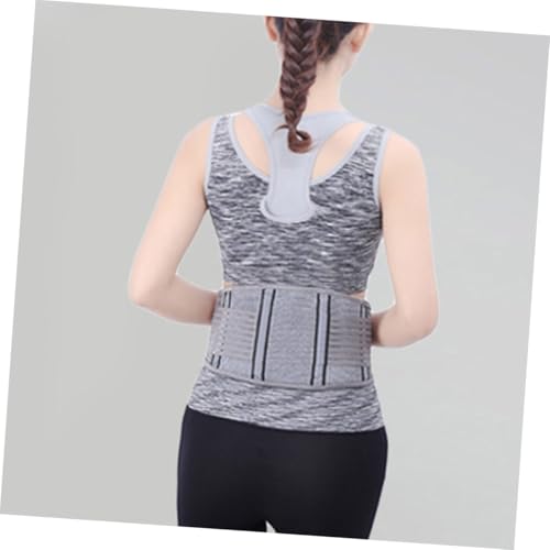 Faja deportiva para soporte lumbar color plata miniatura 4