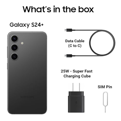 Image of Samsung Galaxy S24+ Plus 5G, 256GB + 12GB RAM, Cobalt Violet - Unlocked (International Version) (Renewed)