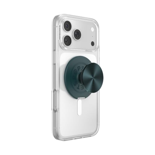 Image of PopSockets Kick-Out Grip for MagSafe, Adjustable Kickstand for Portrait or Landscape, Magnetic Stand, Green - Green