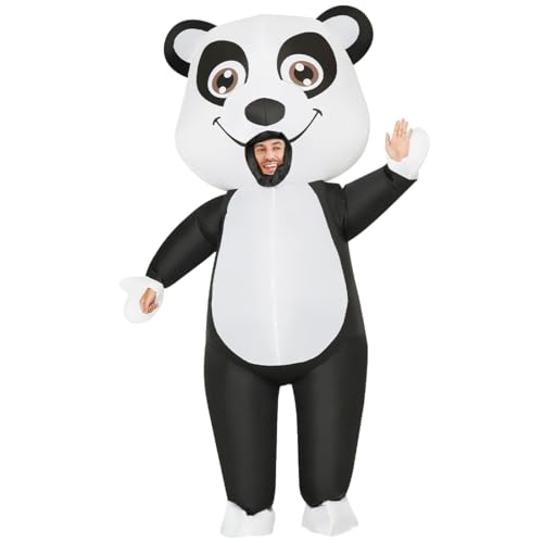 COMIN Inflatable Panda Costume for Adults Blow Up Panda Inflatable Costume Full Body for Halloween Party 72