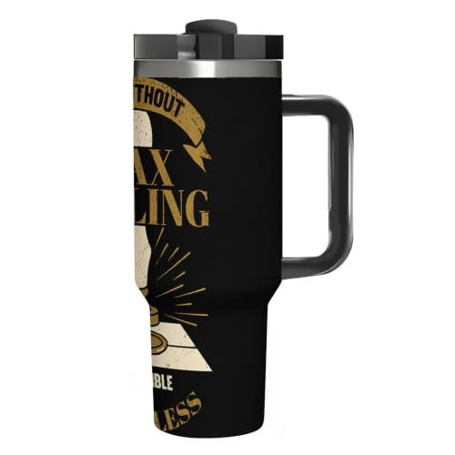40 Oz Stanley Style Tumbler,Wax Sealing Lover,Spill Proof Sliding Cover Reusable Straw Outdoor Travel Water Cup