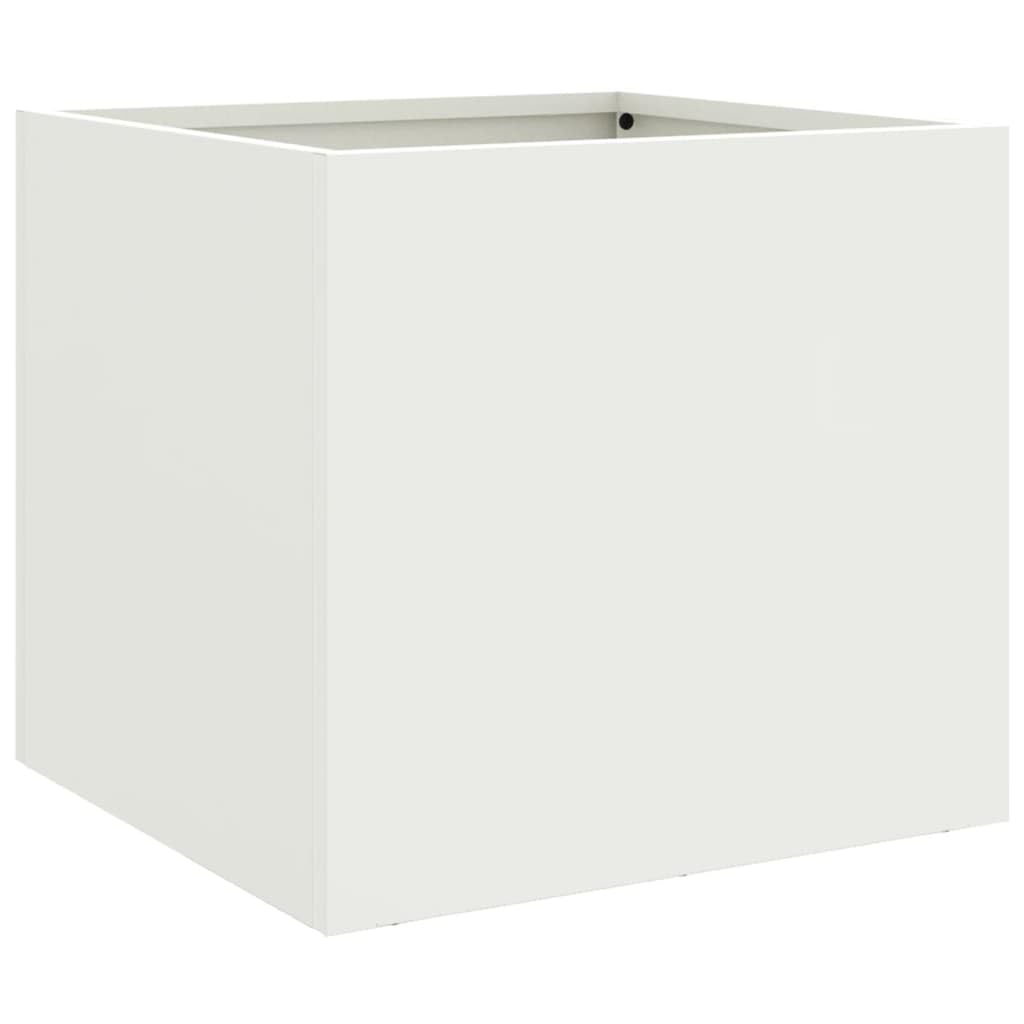 vidaXL Planter White 32x30x29 cm Steel โ image 1