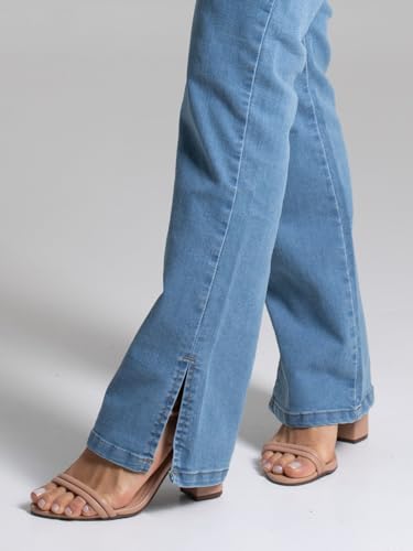 Calça Jeans Feminina Reta Sawary Premium Com Lycra Elastano Original Moda Feminina (BR, Cintura, 42,