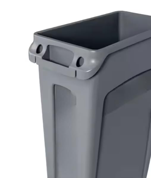 23 Gallon Gray Vented Trash Can (3-Pack) MM01821