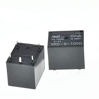 Lotto 5 Relè Di Alimentazione SANYOU SRD-S-105D – 5VDC 12A 125VAC 5 Pin Nuovi