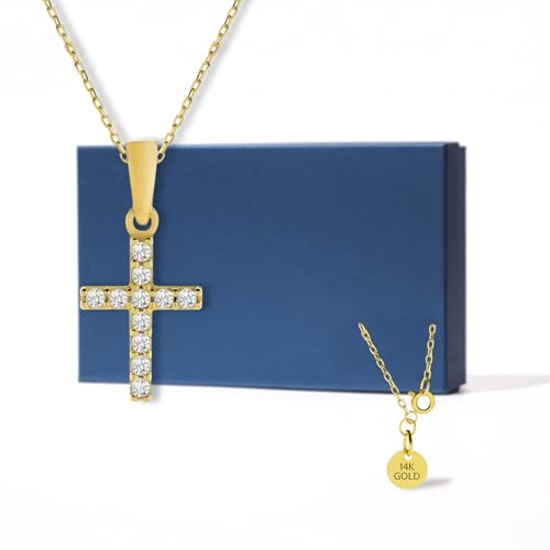 14K Solid Gold Necklace | Gold Chain Necklace For Women | 14K Gold Necklaces | Gold Pendant Necklace | Dainty Necklaces | 18