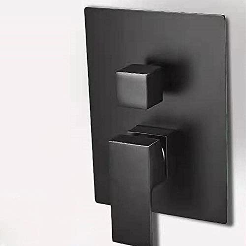 Pommeaux de douche carrés et mitigeur de pluie noir pour transformer votre salle de bain en spa privé - 5