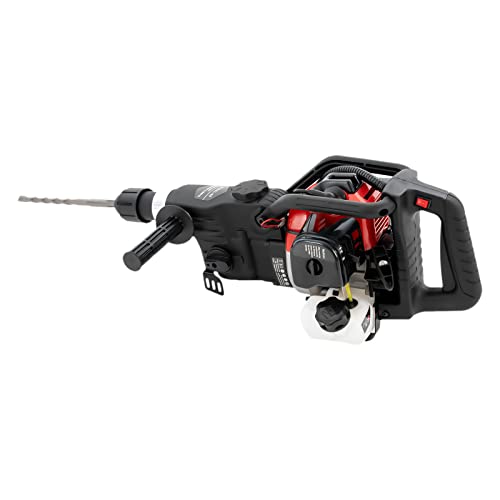 awolsrgiop 2-stroke 32.7CC Petrol Hammer Drill 3 In 1 Concrete Breaker Demolition Jackhammer 1800W with Exchangeable Drill and Chisel Used In Concrete, Bricks, Rocks, Construction