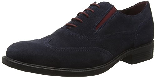Geox UOMO Carnaby H, Zapatos de Cordones Oxford Hombre, Azul (Navy), 42 EU