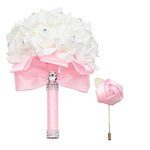 ZOIPPDMS Pink Wedding Bouquet