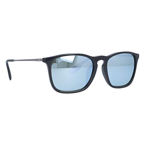Image of Ray-Ban Chris RB4187F RB4187F 601 /30 54 Sunglasses Light Color Lens Set, Asian Fit, Wellington, Mirror, Men's, Women's
