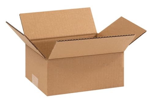 Image of Secure Seal - 9x7x3 Pack of 100 Corrugated Cardboard Packing Shipping Mailing Moving Carton Boxes