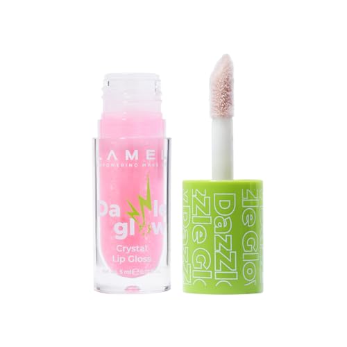 Image of LAMEL Lip Gloss - Glossy Hydrating Lip Gloss with High Shine Finish, Non-Sticky, Lightweight & Long-Lasting Formula (Cotton Candy, 5ml)