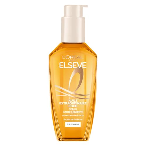 Huile Cheveux Sans Rinçage Coco Cheveux Normaux À Secs Elseve 'oreal Paris Le Flacon De 100ml - vue 2