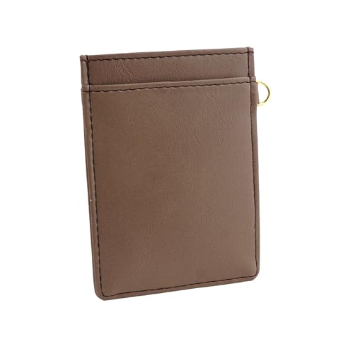 Emono Pass Case, Men's, Women's, Commuter Pass Case, Double-Sided, Card Case, IC Card, Thin, Lightweight, Lightweight, Long Selling, Natural, Work or School Commute, Single Pass, Beige (Taupe), one