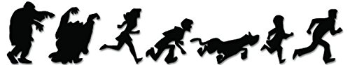 Scooby Doo Ghost Running Vinyl Decal Sticker For Vehicle Car Truck Window Bumper Wall Decor - [6 inch/15 cm Wide] - Gloss WHITE Color