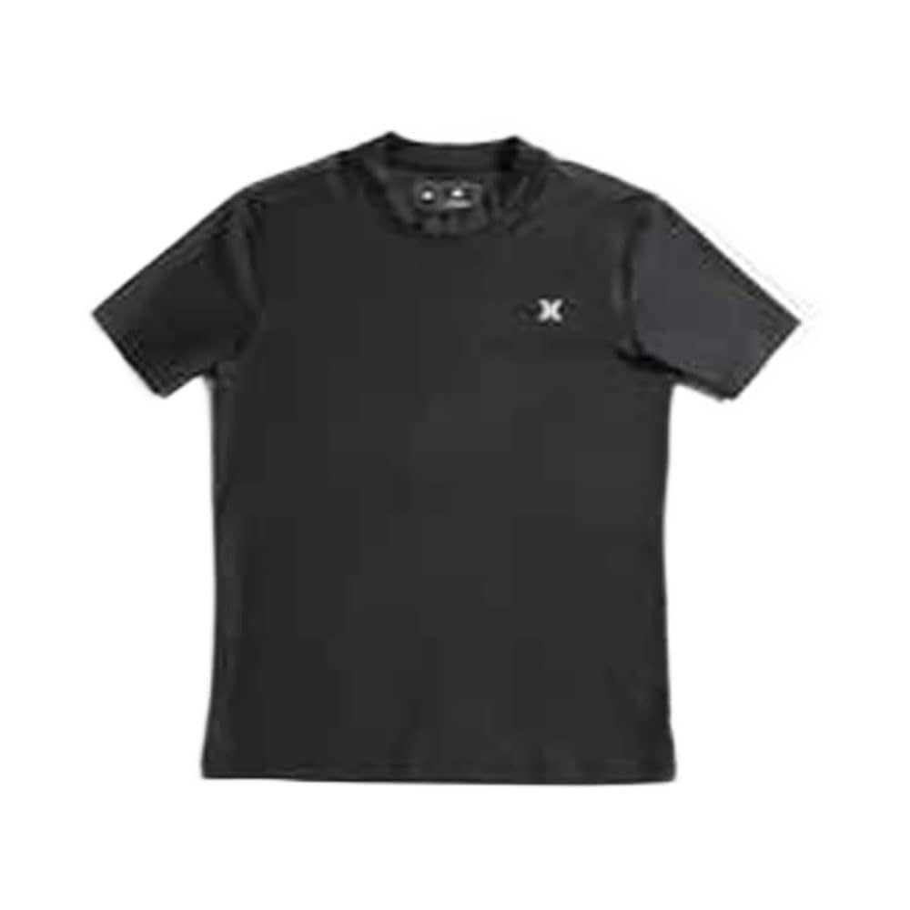 Hurley Boys Black Short Sleeve Lycra (7 To 15 Years) - Icon Hybrid