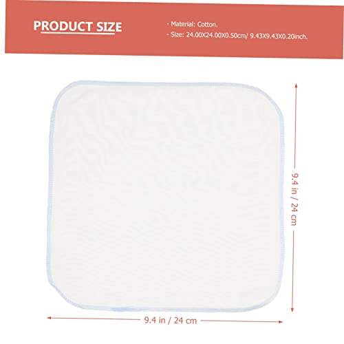 SUPVOX 10pcs Muslin Cotton Baby Towels for Newborns Soft Facial Handkerchiefs Absorbent Double-Layer Washcloths for Infants for Nursing and Gentle Cleaning2