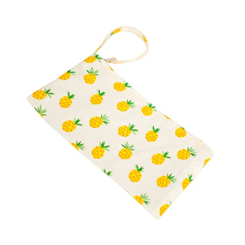 TENDYCOCO Monederos Monedero De Algodón Monedero De Piña Billetera De Piña Casual Bolsa De Teléfono Móvil