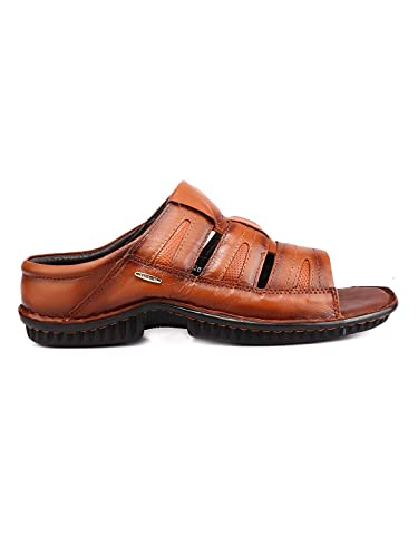 Image of Red Chief Genuine Napa Leather Casual Slip-On Slipper for Men | RC7014