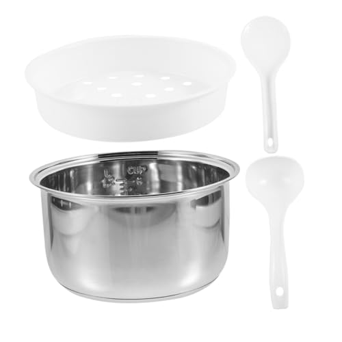 VALICLUD 1 Juego Revestimiento de olla arrocera recipiente interior de repuesto forro de cocina eléctrica olla arrocera dentro de la olla oler de acero inoxidable olla de arroz