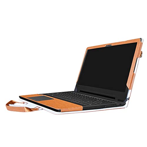Lenovo IDEAPAD 110 15 Case,2 in 1 Accurately Designed Protective PU Leather Cover + Portable Carrying Bag for 15.6