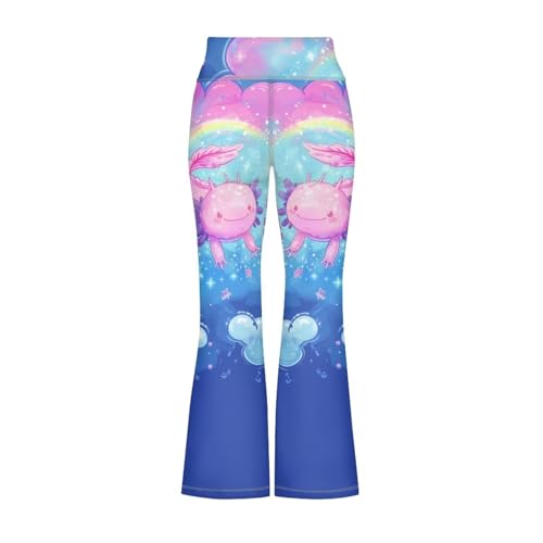 YEXIATODO Girls Flare Leggings Yoga Pants Size 5-14 Athletic Leggings Sportswear for Toddlers Teens Bell Bottom Leggings2
