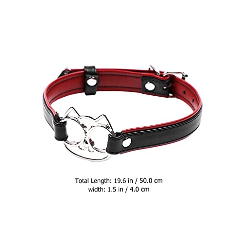 EXCEART Pu Lederen Choker Kraag Lolita Cosplay Kraag Metalen Kat Kraag Choker Voor Mannen Vrouwen Sexy Spel Rekwisieten… - Image 4