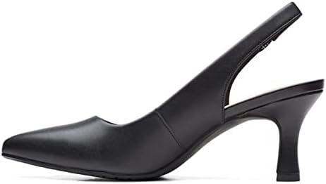 Clarks Women's Kataleyna Step Pump, Black Leather, 8.5 | Image 4