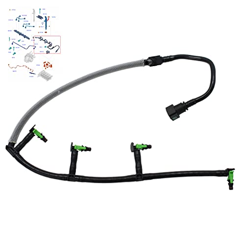 BIAREN Injector Fuel Return Leak Off Pipe for Ford Transit Mk7 Mk8 Transit Custom 2.2 TDCI Peugeot Boxer Citroen Relay 2.2 HDI Fiat Ducato 2.2 D FWD Euro 5 1761934 BK2Q9K022AF 9801197080