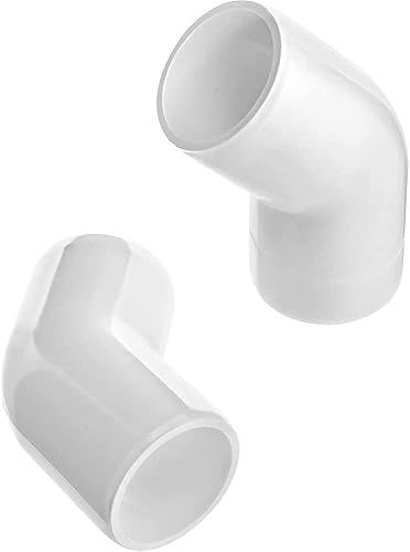 Miniatura 3 de Acoplamiento de codo de PVC de 45 grados de 2 vías de 34 pulgadas, accesorios de esquina de PVC de grado para muebles de construcción DIY SCH40 4