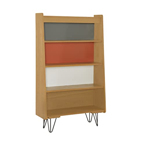 Linon Drake Bookcase, Brown #TOP22