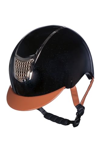 Casque d'équitation HKM Edinburgh noir taille M équipement cavalier adulte