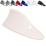 Antena Tubarão Shark com Sinal de Rádio FM AM Multimarcas Ideal para Carros com Teto Curvo (Pérola)