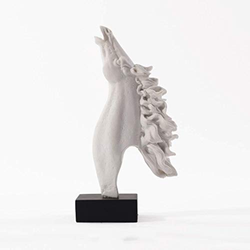 Statue d'animal de cheval blanc symbole de liberté
