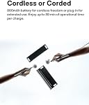 HOTO SNAPBLOQ™ R-A04 Mini Kit d'outils rotatifs sans fil, stylo de gravure puissant 22000 RPM Vitesse variable, 38 Accessoires, Idéal pour 3D Ponçage d'imprimante, polissage, perçage, carving, DIY Artisans et artisans