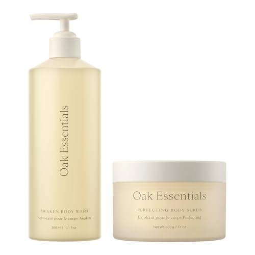 Oak Essentials Fresh Start Set, 2-Piece Body Care Set: Awaken